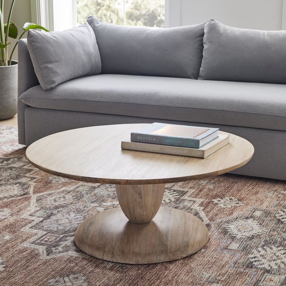 Winona Round Pedestal Coffee Table (91 cm) West Elm UK